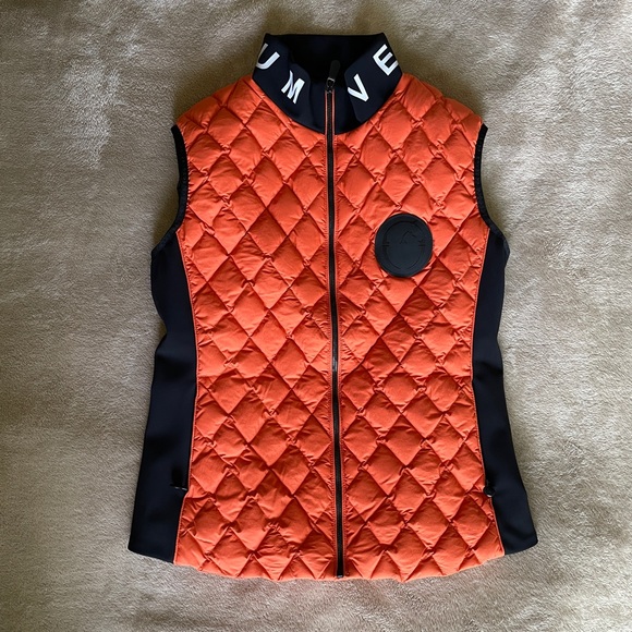 Vestrum Jackets & Blazers - Vestrum Murcia Orange Quilted Women's equestrian riding Vest size L